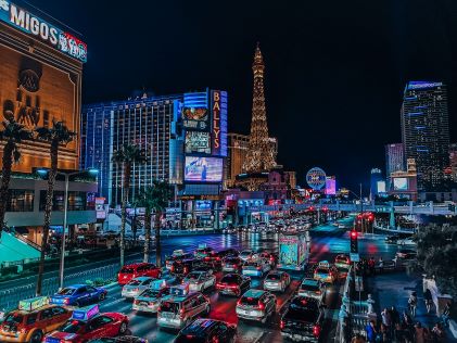 The Las Vegas Strip at night, 